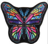 Wholesale LARGE TIE DYE RAINBOW BUTTERFLY 8 inch PATCH